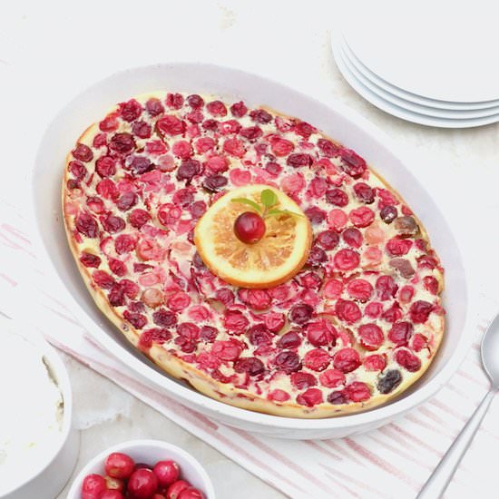 Cranberry Orange Clafoutis - Recipe photo by anothertablespoon