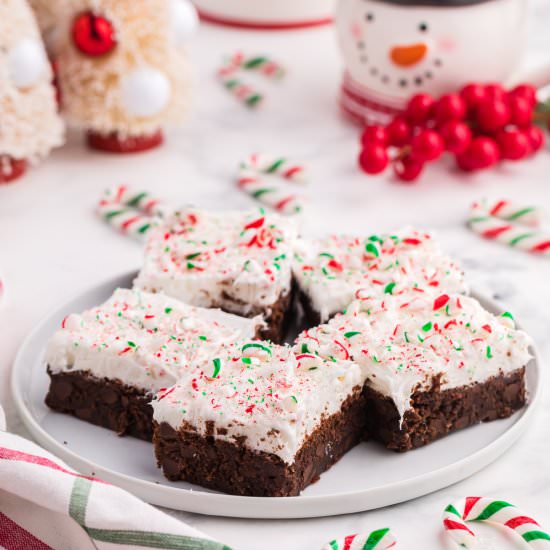 Candy Cane Brownies - Recipe photo by simplystacie