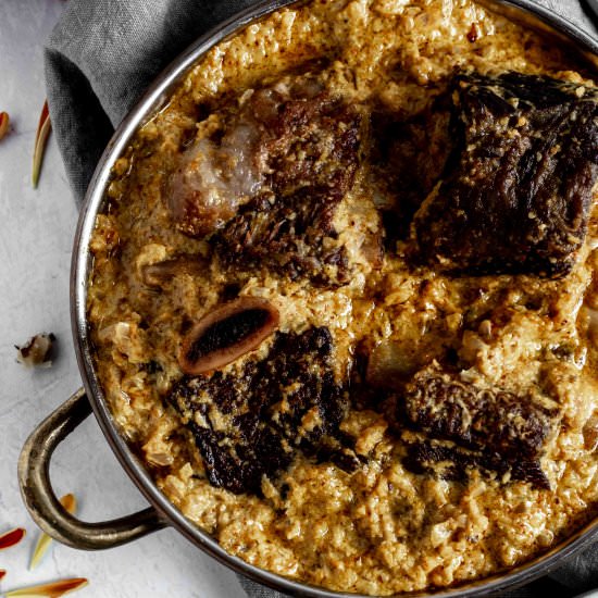 marigold braised beef stew - Recipe photo by whisked away kitchen