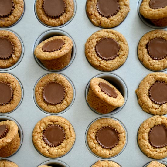 Easy Peanut Butter Cup Cookies - Recipe photo by justataste