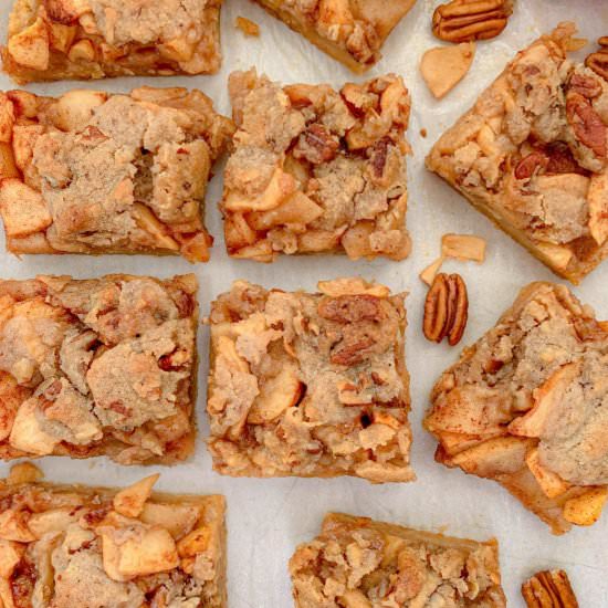 Salted Caramel Apple Pie Bars - Recipe photo by NotEntirelyAverage