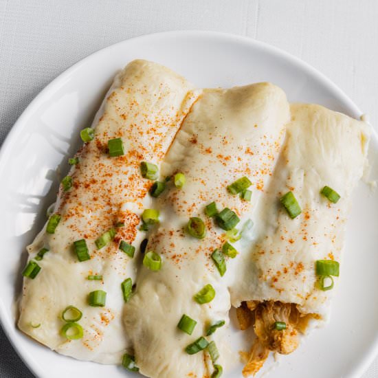 Sour Cream Chicken Enchiladas - Recipe photo by MeganVsKitchen