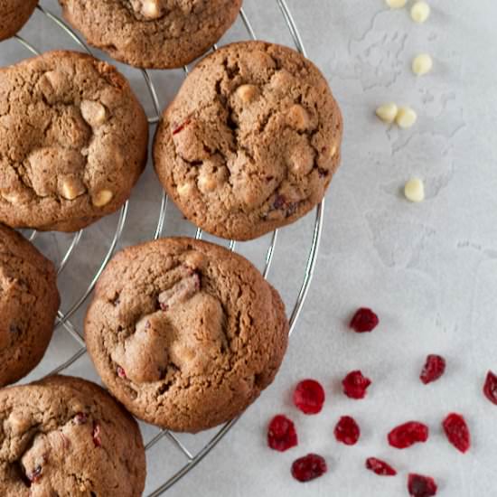 White Chocolate Cranberry Cookies - Recipe photo by theSimplerKitchen