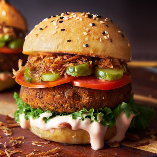 Vegan Lentil Burger - Recipe photo by Veganbell