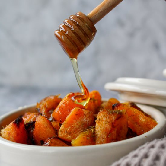 Honey and Za’atar Roasted Butternut - Recipe photo by RominasLittleCorner