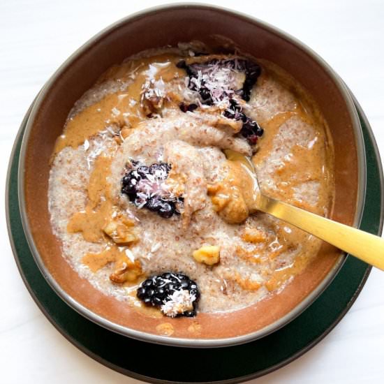 Flaxseed and Coconut Porridge - Recipe photo by frozen_bananas_