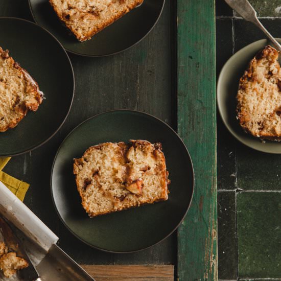Vegan Apple Fritter Bread - Recipe photo by peanutbutterpluschocolate