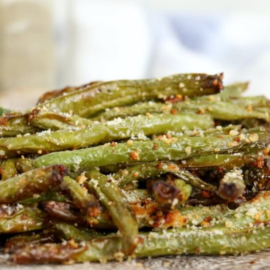 Air Fryer Parmesan Green Beans - Recipe photo by KitchenDivas