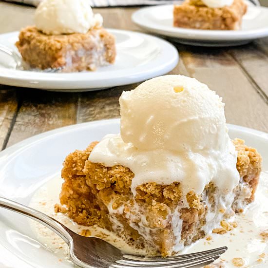 Apple Crumb Bars - Recipe photo by amycaseycooks