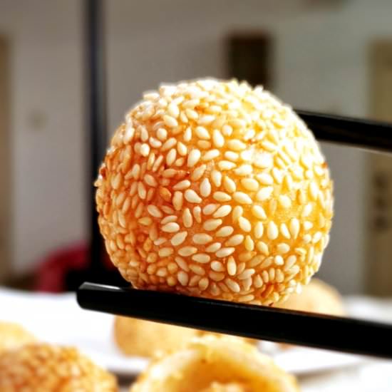Sesame ball (Jian Dui) - Recipe photo by Taste of Asian Food