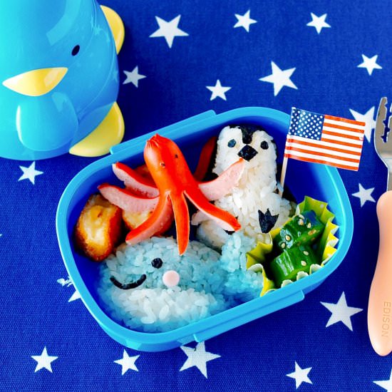 Aquarium Field Trip Bento Lunch Box - Recipe photo by ochikeron