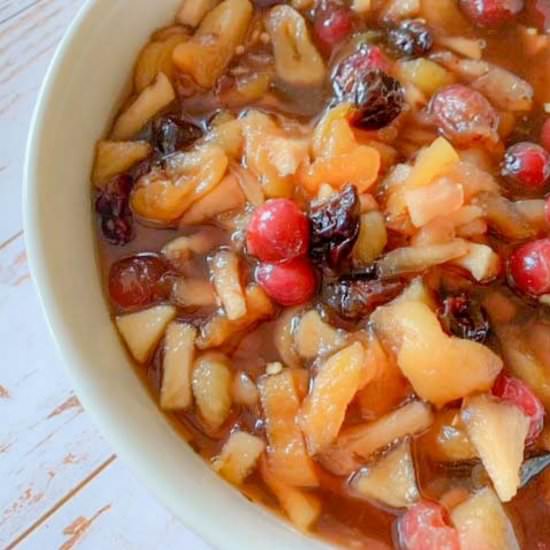 Autumn Cranberry Apple Chutney - Recipe photo by NotEntirelyAverage