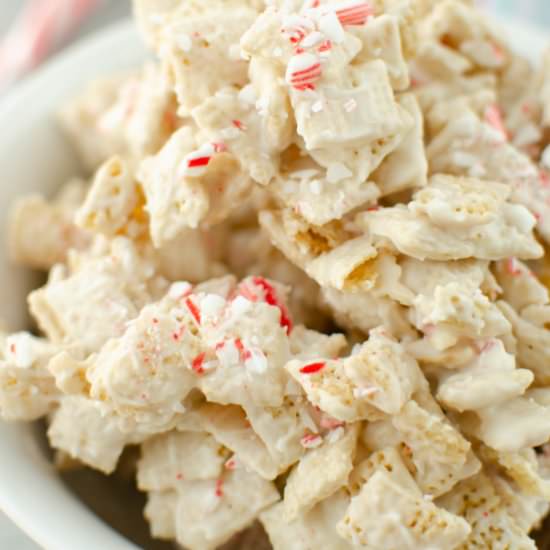 White Chocolate Peppermint Chex - Recipe photo by fakeginger