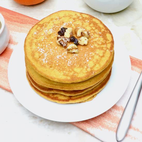 Pumpkin Oatmeal Pancakes - Recipe photo by anothertablespoon