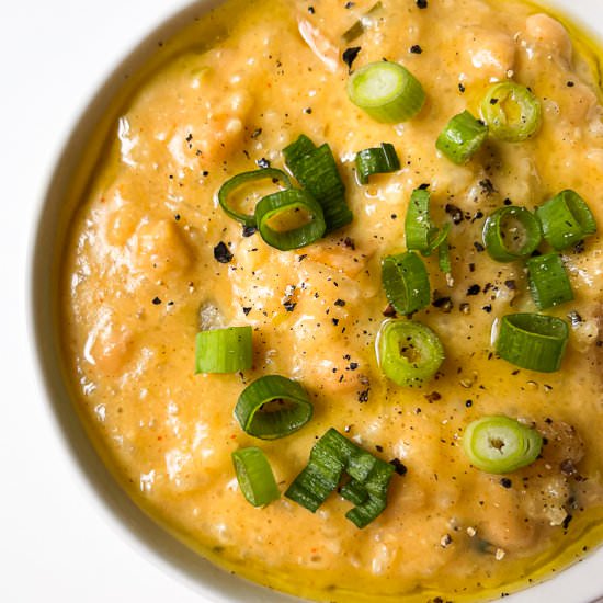 Savory Autumn Rice Porridge - Recipe photo by bakeroise