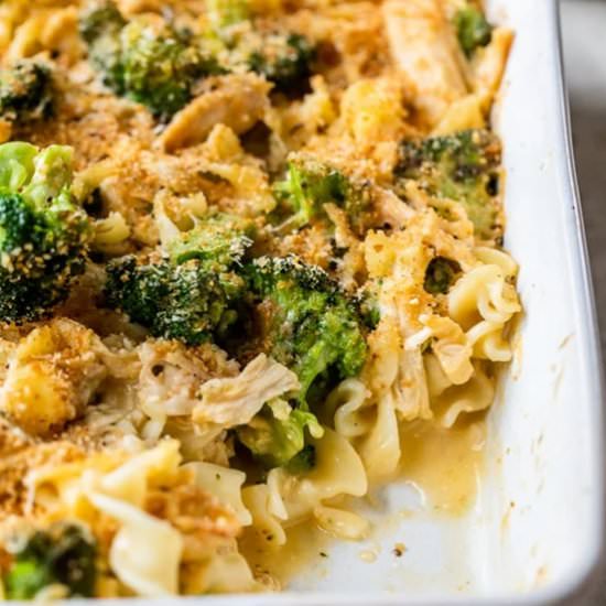 Chicken & Broccoli Noodle Casserole - Recipe photo by Skinnytaste