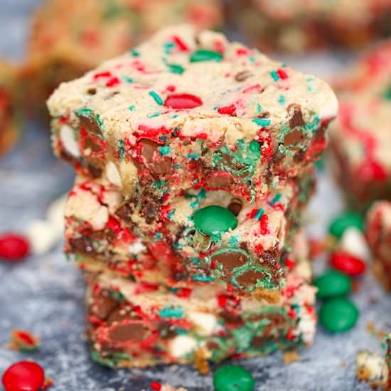 Christmas Cookie Bars - Recipe photo by thebakingchocolatess