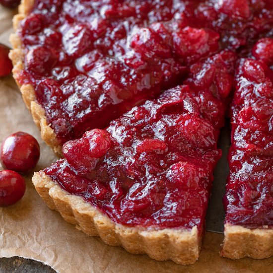 Cranberry Tart - Recipe photo by thecozyapron
