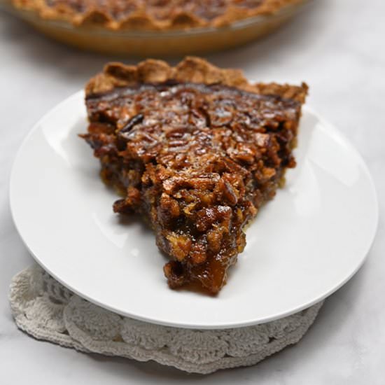 Keto Pecan Pie - Recipe photo by tarasketokitchen