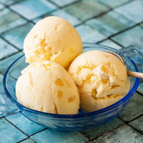 Stem Ginger Ice Cream - Recipe photo by Recipe Crumbs