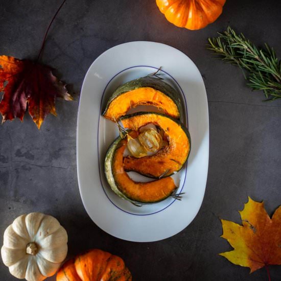 Roasted Pumpkin - Recipe photo by Ourplantbasedworld