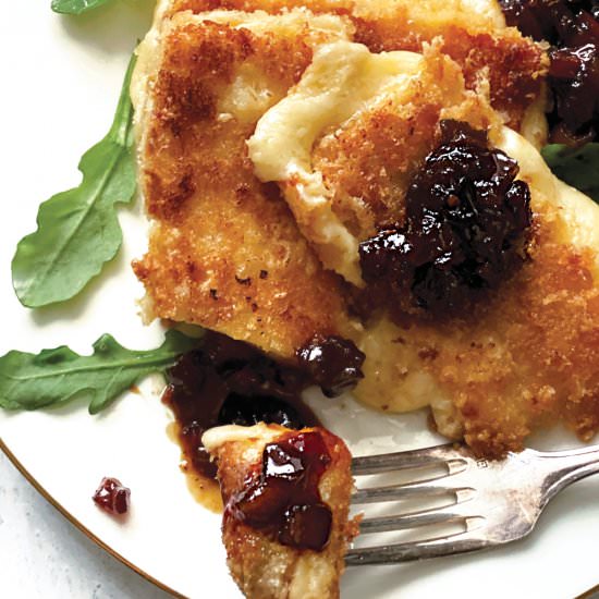 Saganaki-With Tomato-Pepper Chutney - Recipe photo by The Greek Foodie