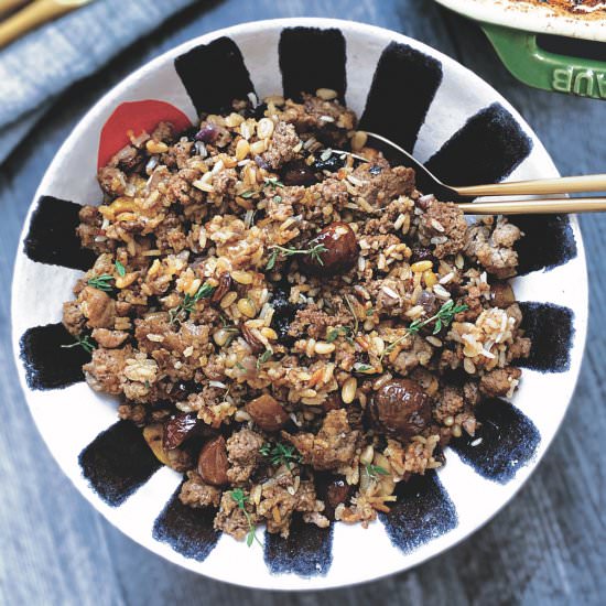 Greek Turkey Stuffing With Sausage - Recipe photo by The Greek Foodie