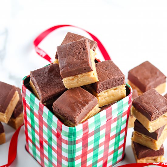 Peanut Butter Chocolate Fudge - Recipe photo by FoodFolksandFun