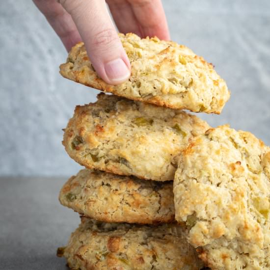 Green chili and jack biscuits - Recipe photo by Aredspatula