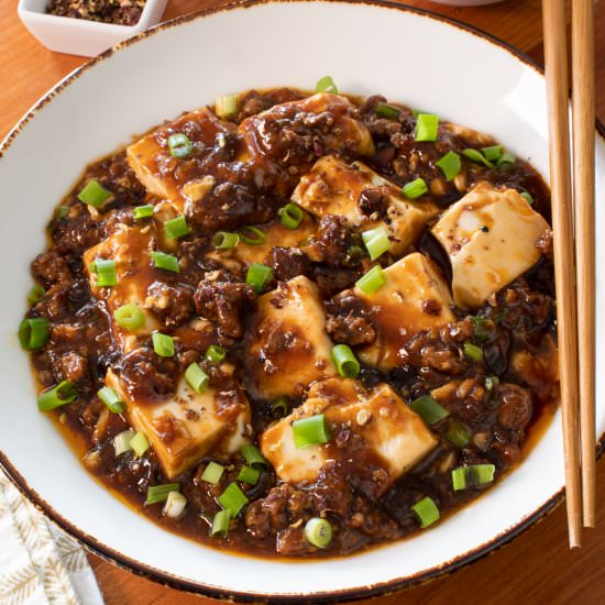 Mapo Tofu - Recipe photo by For the Love of Cooking