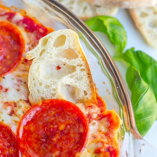 Pepperoni Pizza Dip - Recipe photo by Kathryns.kitchen.blog