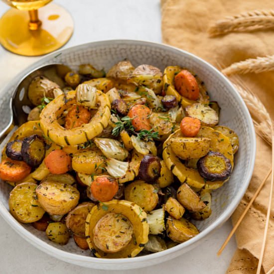 Oven Roasted Root Vegetables - Recipe photo by garlic and zest