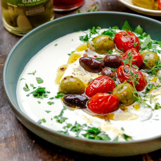 Mediterranean Whipped Labneh Dip - Recipe photo by The Mediterranean Dish