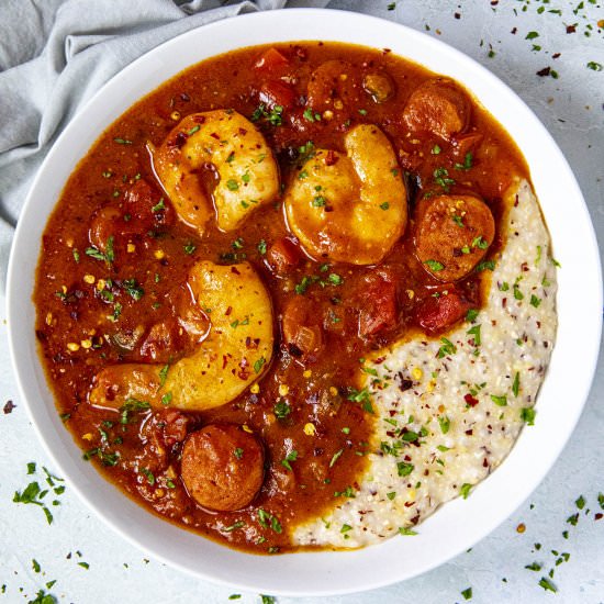 Shrimp and Grits - Recipe photo by ChiliPepperMadness
