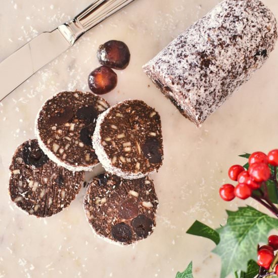Choc Cherry Log - Recipe photo by cookingwithnanaling