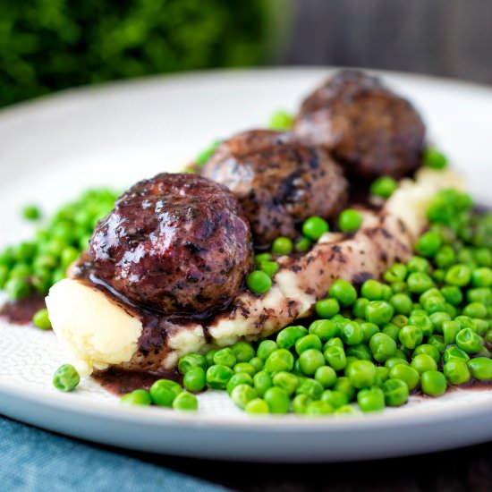 Minted Lamb Meatballs - Recipe photo by Brian Jones