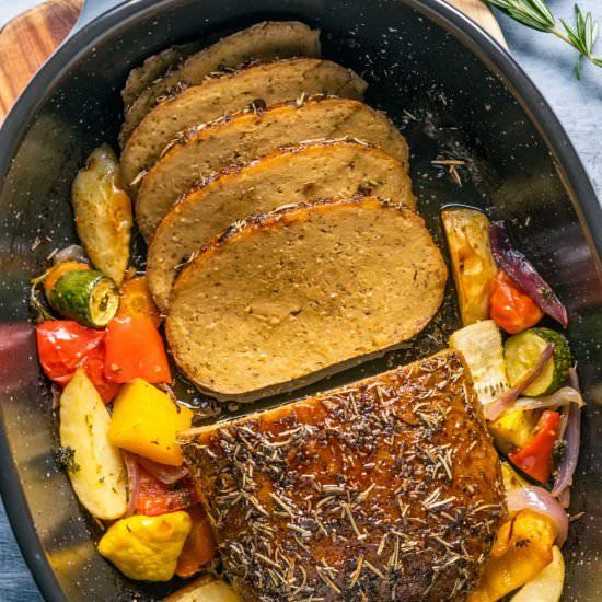 Vegan Turkey Roast - Recipe photo by lovingitvegan