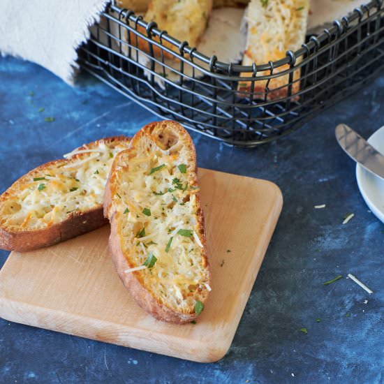 Homemade Ciabatta Garlic Bread - Recipe photo by foodiegirlchicago