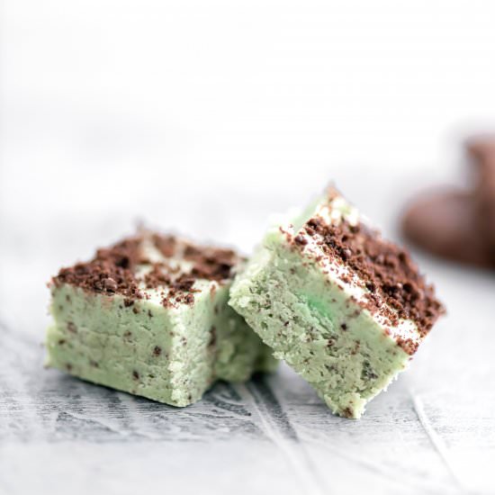 Grasshopper Fudge - Recipe photo by megseverydayindulgence