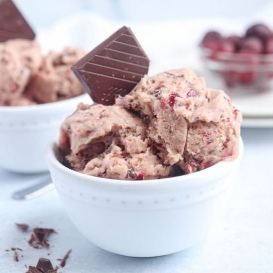 Chocolate Cherry Nice Cream - Recipe photo by whollytasteful