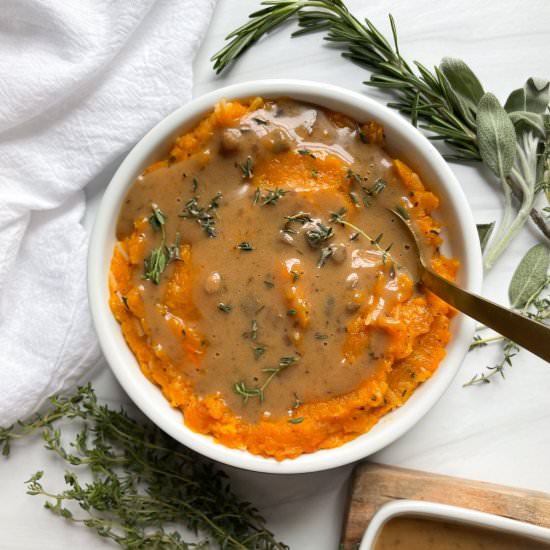 Vegan Mashed Butternut Squash - Recipe photo by frozen_bananas_