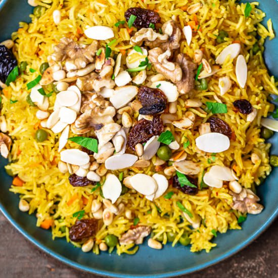 Golden Rice Pilaf - Recipe photo by The Mediterranean Dish