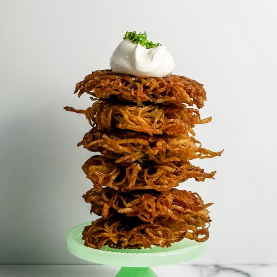 potato latkes - Recipe photo by sheri silver