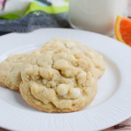 White Chocolate Orange Cookies - Recipe photo by fakeginger