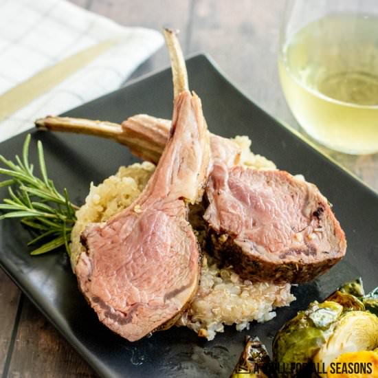 Smoked Rack of Lamb - Recipe photo by a grill for all seasons