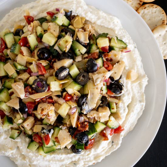 Loaded Whipped Feta Dip - Recipe photo by ThePypersKitchen