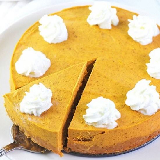 instant pot pumpkin cheesecake - Recipe photo by nowcookthis