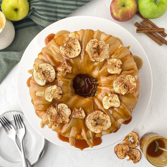 Caramel Apple Angel Food Cake - Recipe photo by live to sweet
