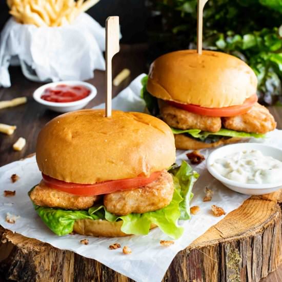 Crispy Fish Burger - Recipe photo by pepperdelight
