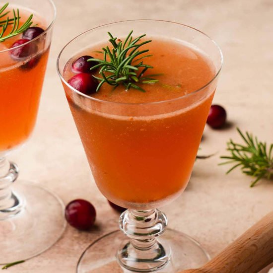 Cranberry Gin Smash - Recipe photo by lindseyeatsla